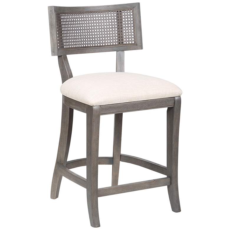 Image 2 Averill 25" Gray Wash Wood Counter Stool