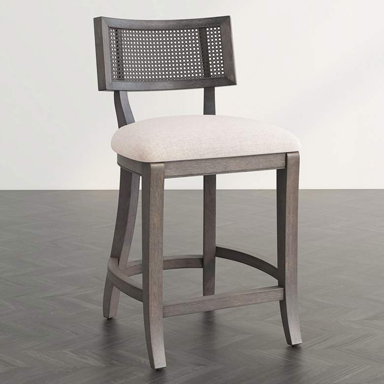 Image 1 Averill 25" Gray Wash Wood Counter Stool