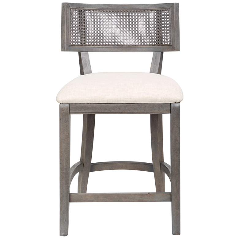 Image 6 Averill 25" Gray Wash Wood Counter Stool more views