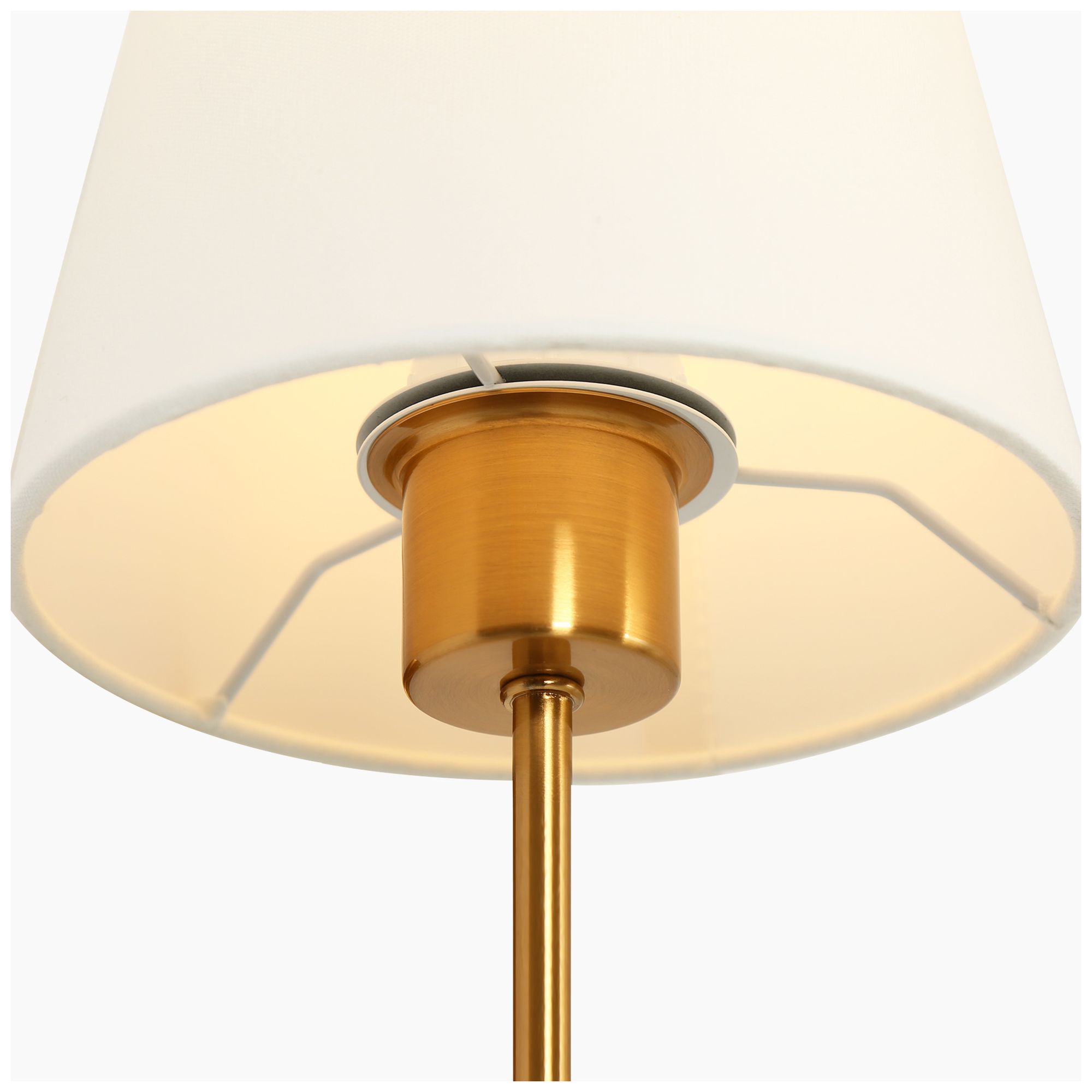 Image 3 Averly Modern Warm Brass 22" High Tapered Shade Wall Sconce more views