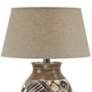 Averna Brown Hydrocal Pot Table Lamp