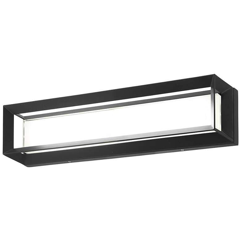 Image 2 Averton 22 inch Wide Coal Metal Rectangular LED Bath Light