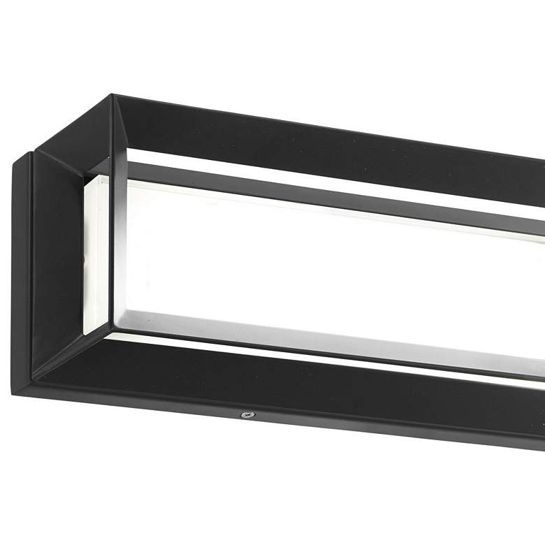 Image 3 Averton 22" Wide Coal Metal Rectangular LED Bath Light more views