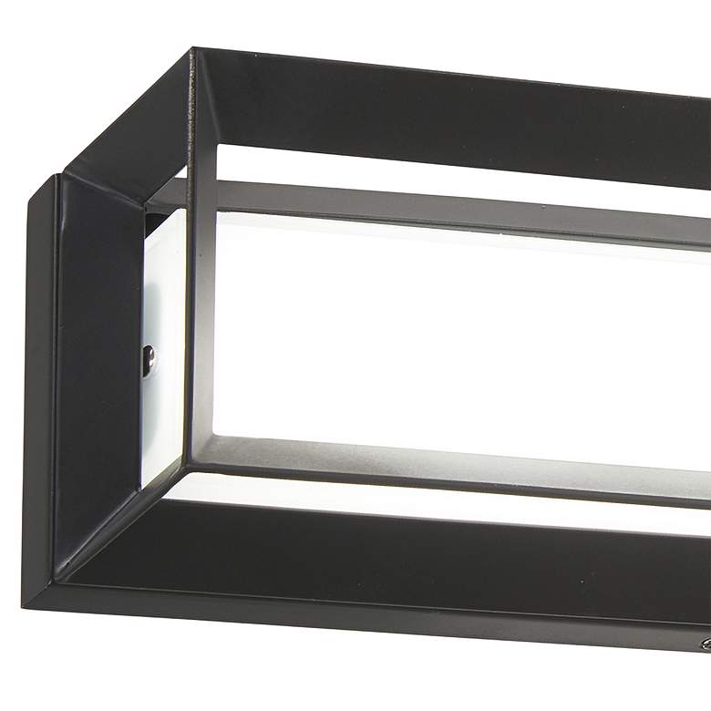 Image 2 Averton 30" Wide Coal Metal Rectangular LED Bath Light more views