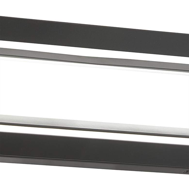 Image 3 Averton 30" Wide Coal Metal Rectangular LED Bath Light more views