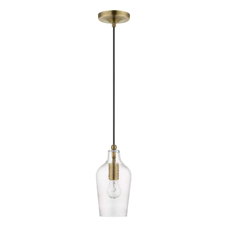Image 3 Avery 1 Light Antique Brass Mini Pendant more views