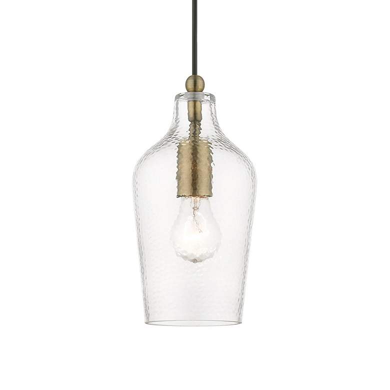 Image 4 Avery 1 Light Antique Brass Mini Pendant more views