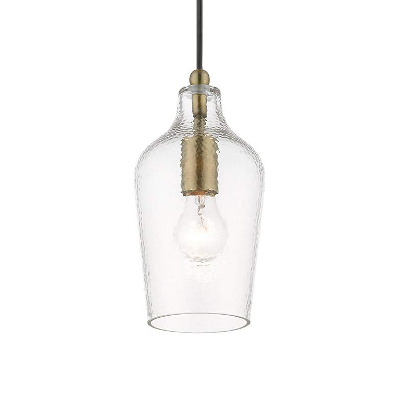 Image 5 Avery 1 Light Antique Brass Mini Pendant more views