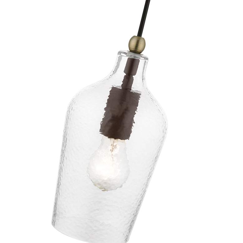 Image 7 Avery 1 Light Bronze with Antique Brass Accent Mini Pendant more views