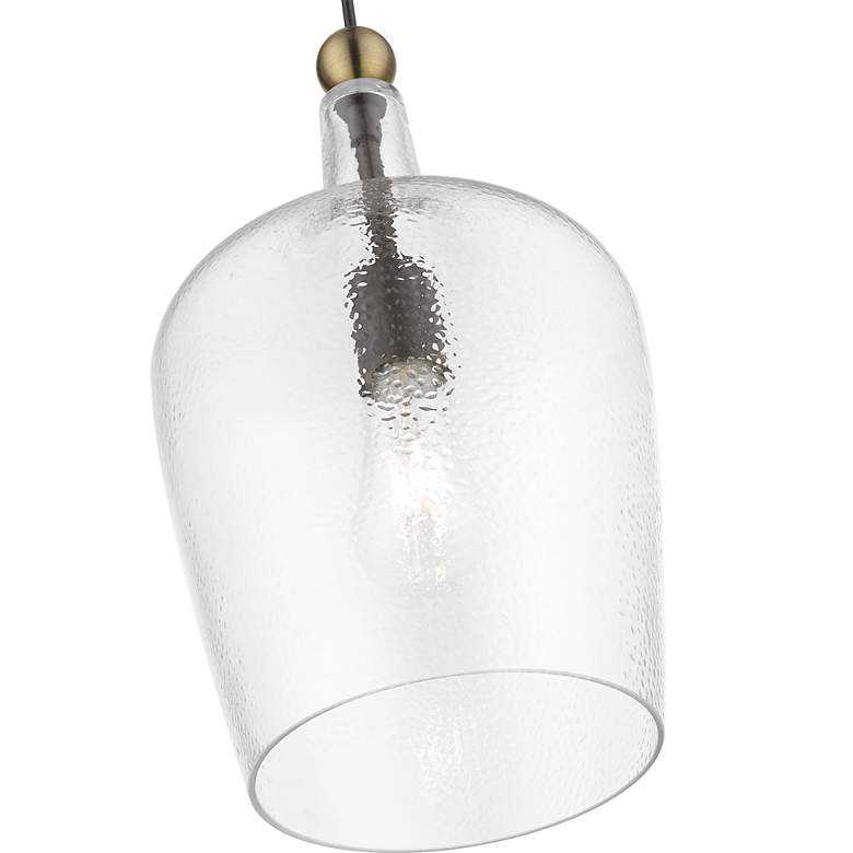 Image 7 Avery 1 Light Bronze with Antique Brass Accent Single Pendant more views