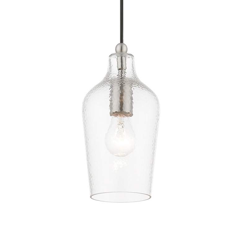 Image 5 Avery 1 Light Brushed Nickel Mini Pendant more views