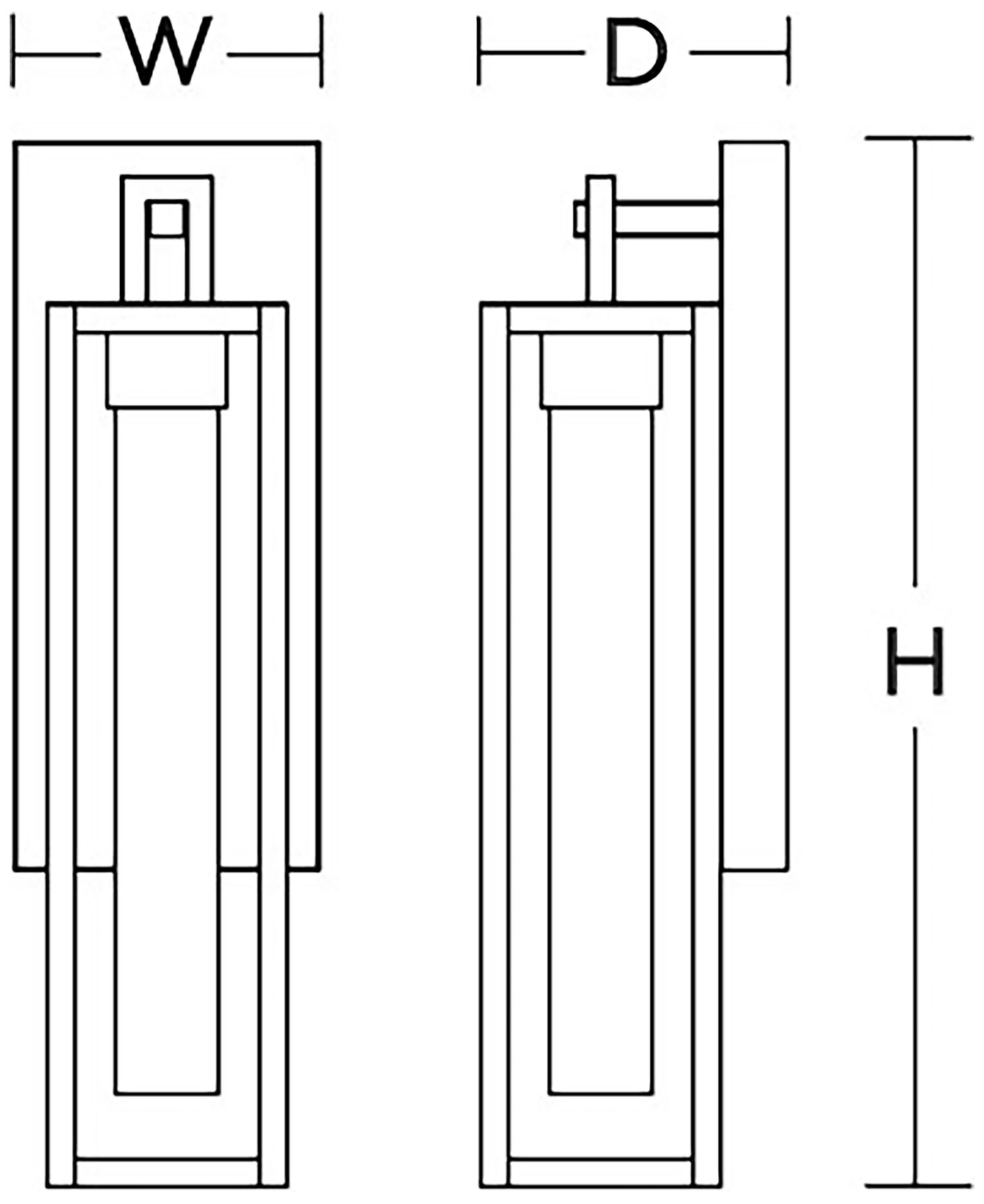 Image 6 Avery 24" High Black LED Outdoor Wall Sconce more views