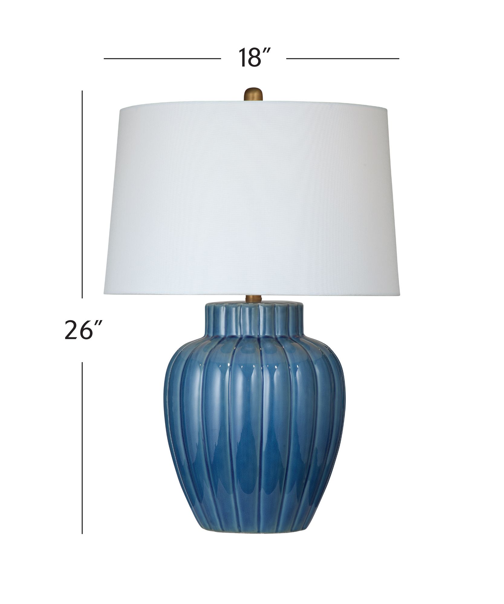 Avery 26" High Blue Table Lamp