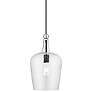 Thumbnail3 of Avery 9 1/4" Wide Black Mini Pendant with Clear Water Glass