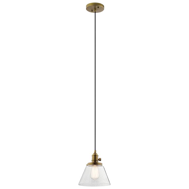 Image 1 Avery Cone Mini Pendant Natural Brass