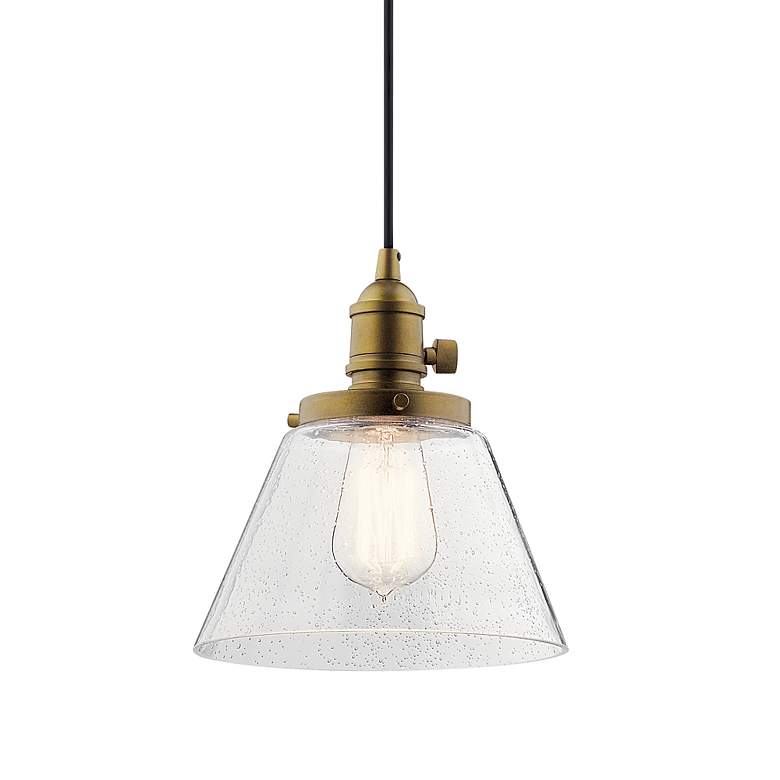 Image 2 Avery Cone Mini Pendant Natural Brass more views