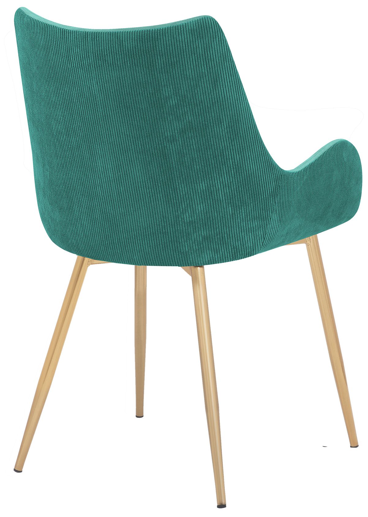 Image 5 Avery Dining Chair in Teal Fabric and Gold Legs more views