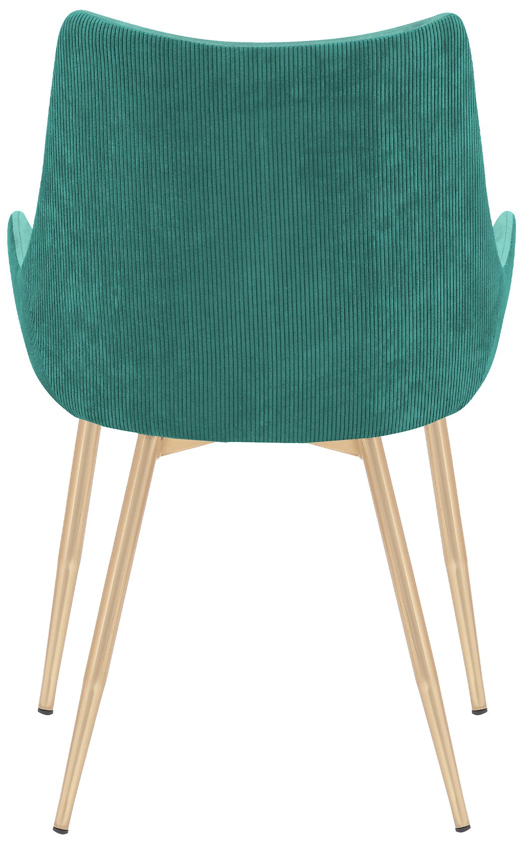 Image 6 Avery Dining Chair in Teal Fabric and Gold Legs more views