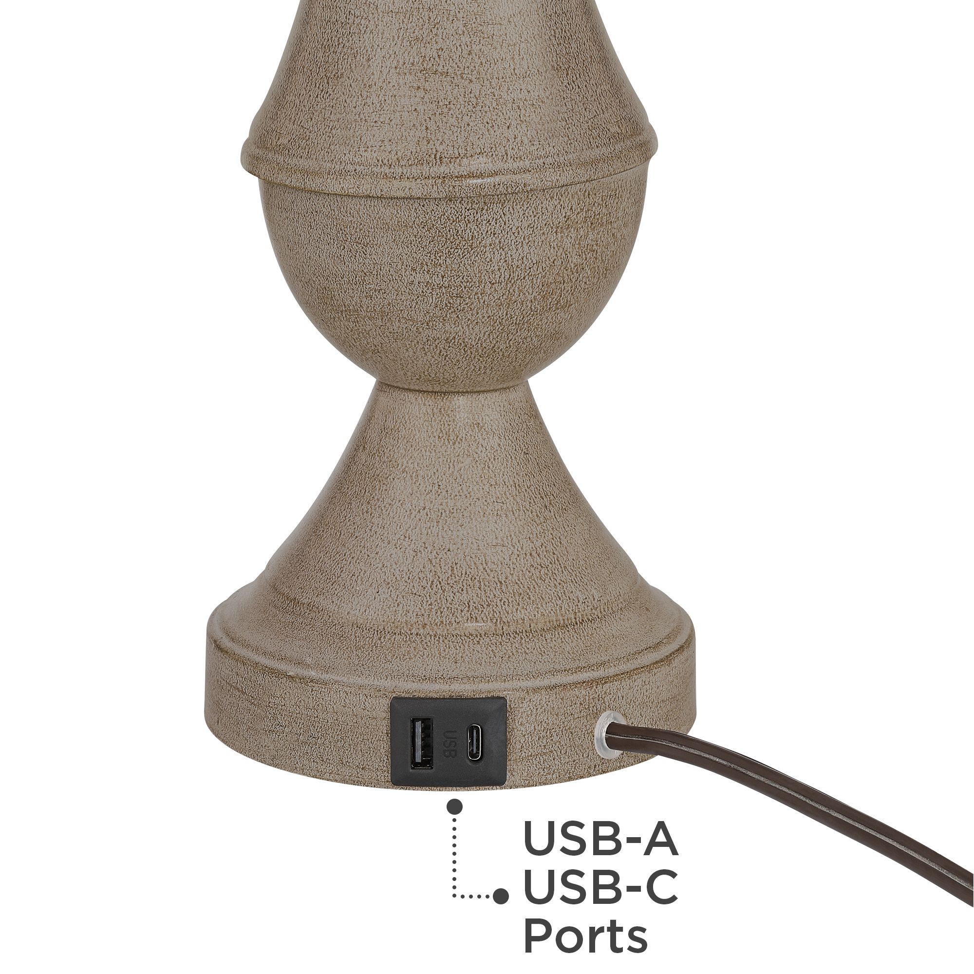 Avery Touch USB Lamps with LED Bulbs Set of 2 88J31 Lamps Plus