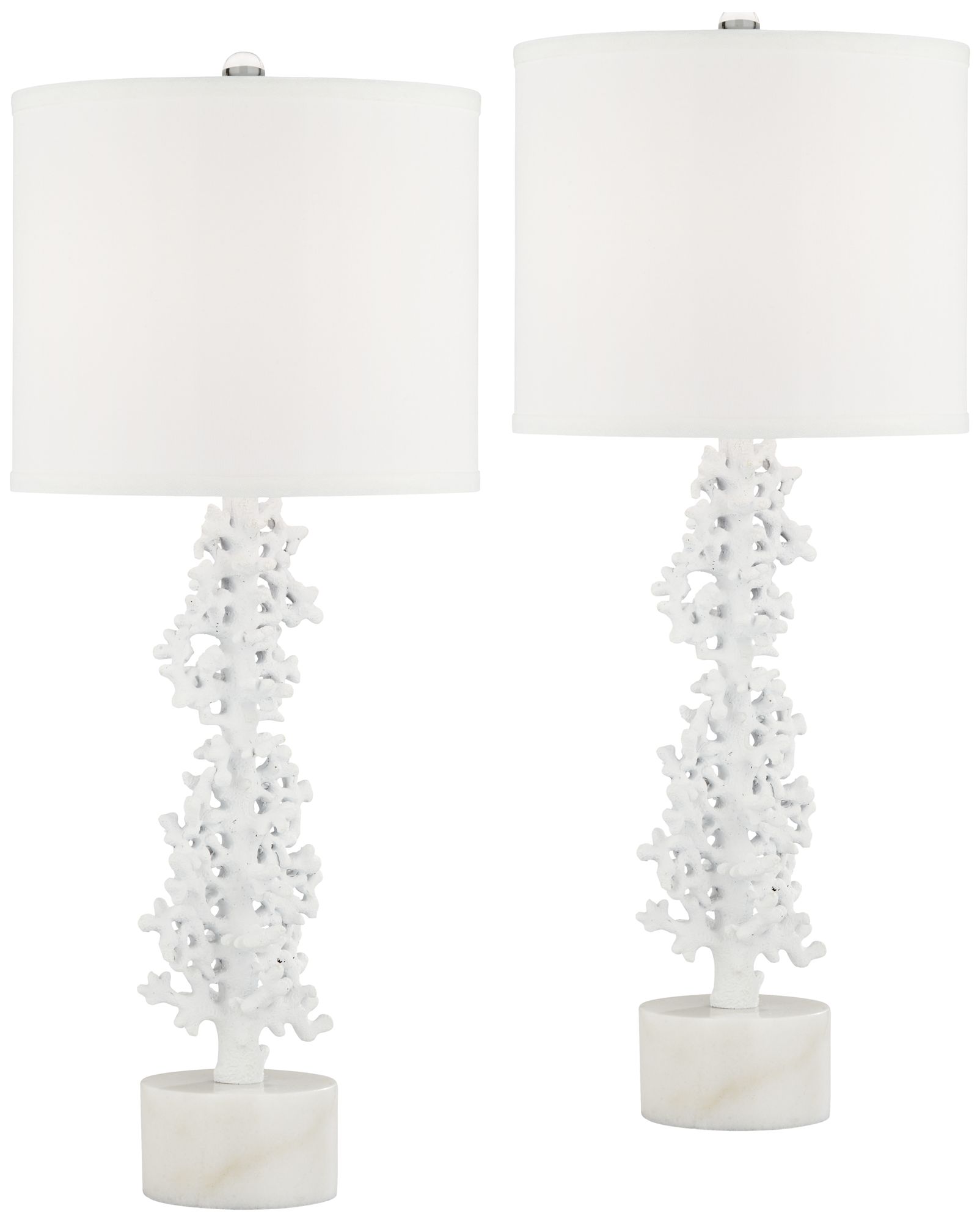 faux coral table lamp