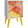 Avesta 17 1/2" Wide Multi-Color and Yellow Feet Side Table