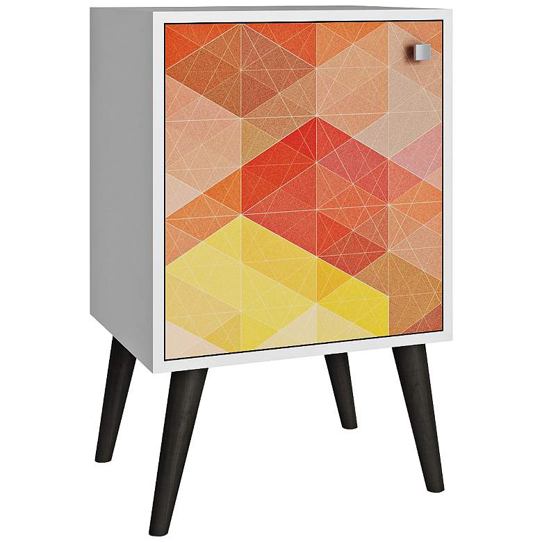 Image 1 Avesta 17 1/2 inch Wide Multi-Color Gray Legs Modern Side Table