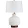 Avi Ceramic and Wood Table Lamp