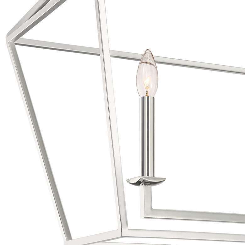 Image 4 Aviary 42" Wide Polished Nickel Kitchen Island Light Pendant more views
