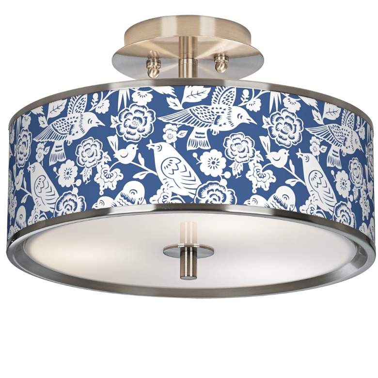 Image 1 Aviary Giclee Glow 14 inch Wide Ceiling Light
