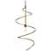 Avila Pendant - Large - Painted Gold Metal