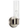 Aviv 13 Inch 1 Light Wall Sconce in Brushed Nickel