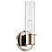 Aviv 13 Inch 1 Light Wall Sconce in Polished Nickel