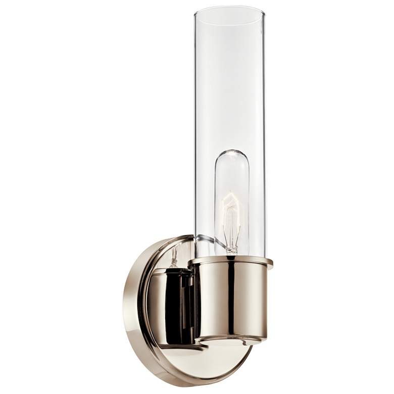 Image 1 Aviv 13 Inch 1 Light Wall Sconce in Polished Nickel
