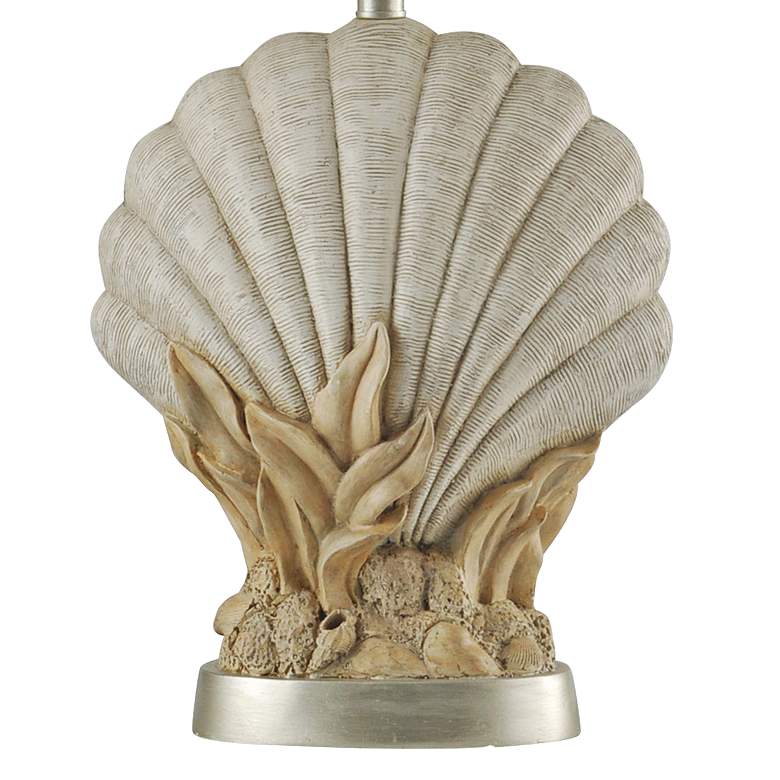 Image 2 Avoca Beach Off-White Coastal Shell Table Lamp more views