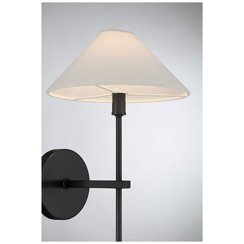 Image 6 Avon 1-Light Wall Sconce in Black Tourmaline more views