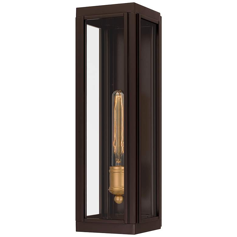 Image 1 Avon 1-Light Western Bronze Outdoor Wall Lantern