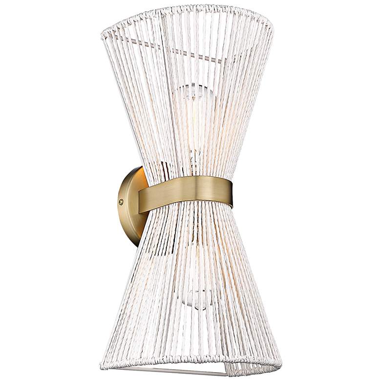 Image 2 Avon 16 3/4"H Brushed Champagne Bronze 2-Light Wall Sconce