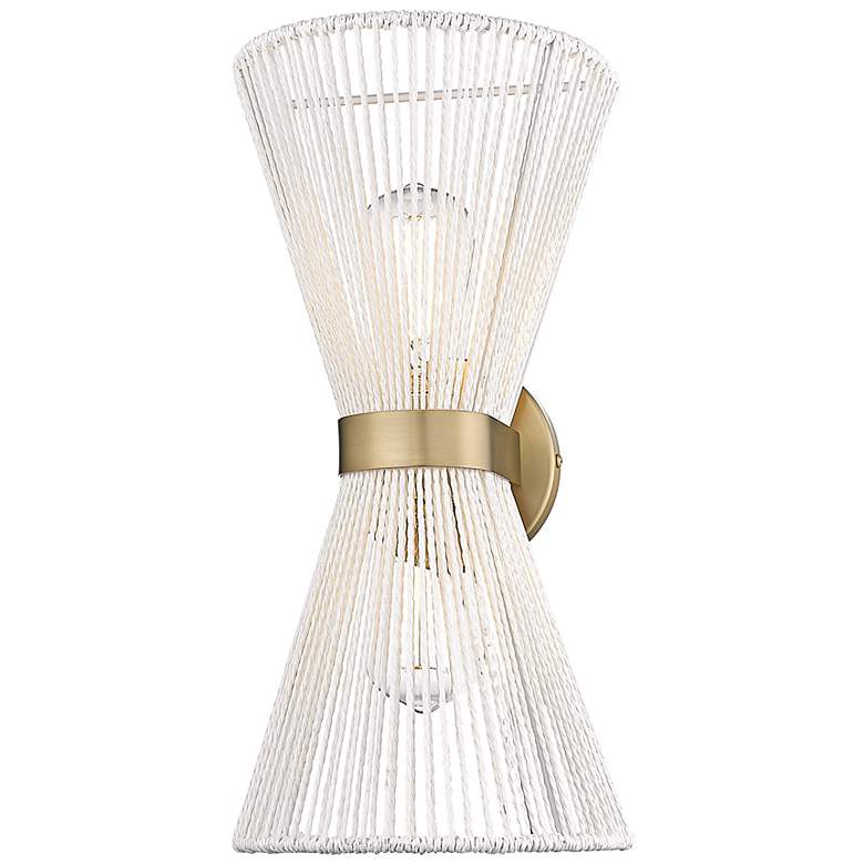 Image 5 Avon 16 3/4"H Brushed Champagne Bronze 2-Light Wall Sconce more views