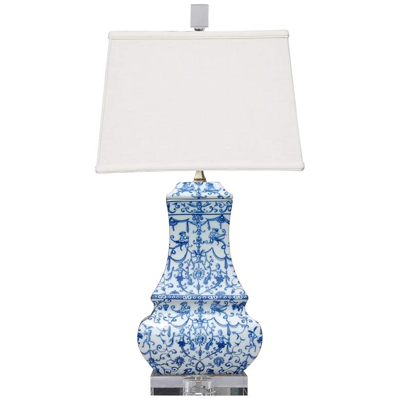 Image 1 Avon Blue and White Porcelain Table Lamp