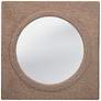 1_Avon Brown Sisal Rope 42" Square Oversized Wall Mirror
