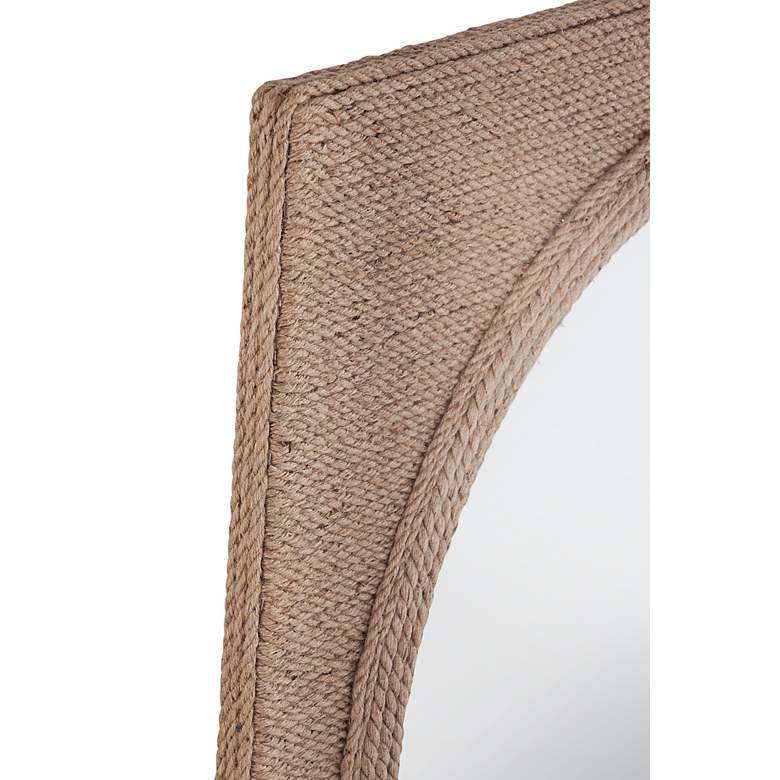 Image 3 Avon Brown Sisal Rope 42" Square Oversized Wall Mirror more views