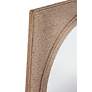 3_Avon Brown Sisal Rope 42" Square Oversized Wall Mirror more views