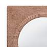4_Avon Brown Sisal Rope 42" Square Oversized Wall Mirror more views