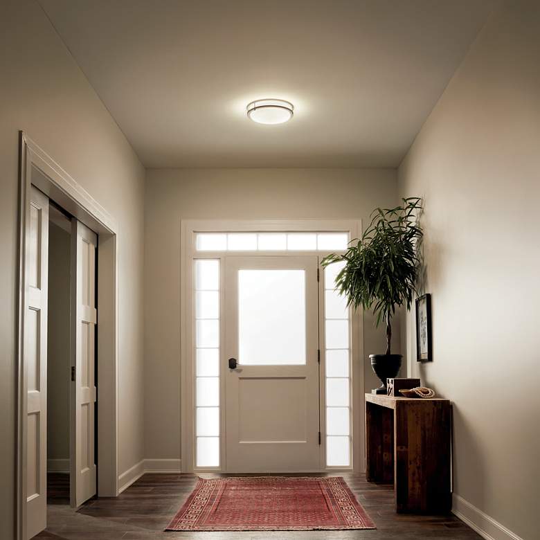 Image 2 Avon Brushed Nickel Flush Mount LED more views
