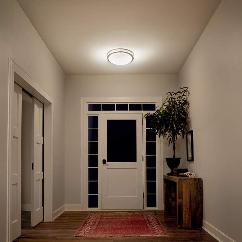 Image 2 Avon Brushed Nickel Flush Mount LED more views