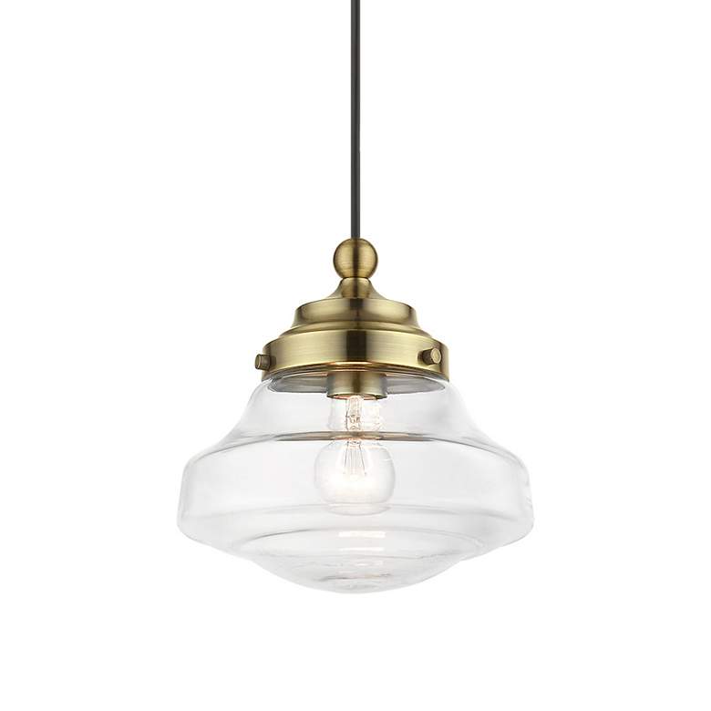 Image 4 Avondale 1 Light Antique Brass Mini Pendant more views
