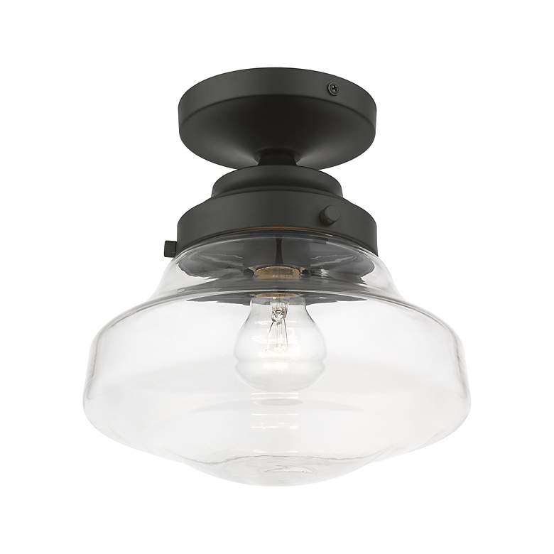 Image 4 Avondale 1 Light Black Semi-Flush more views