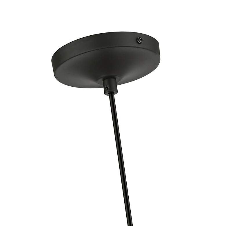 Image 6 Avondale 1 Light Black with Brushed Nickel Accent Mini Pendant more views