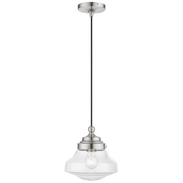 Image 1 Avondale 1 Light Brushed Nickel Mini Pendant