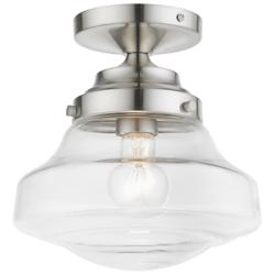 Avondale 1 Light Brushed Nickel Semi-Flush